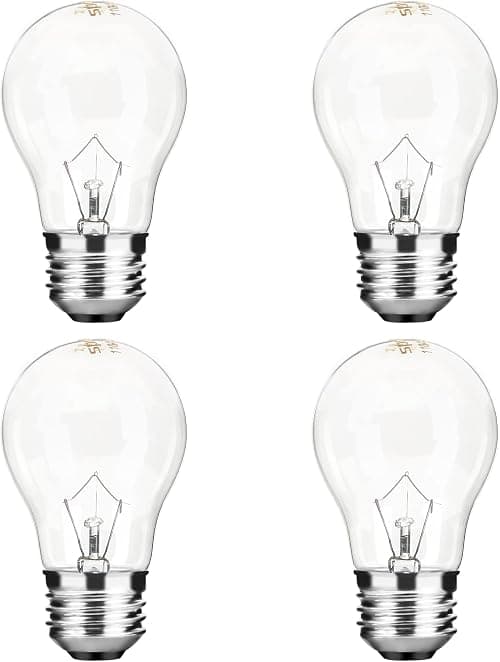 Appliance Oven Light Bulb A15 40W High Temperature 500 Degrees Resistant for Refrigerator Over Stove Microwave Range Hood Lava Lamp Replacement Bulb E26 Medium Base 120V Warm White on Amazon - Best Deal Finder