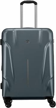 Wenger Ryon 68cm Shark Color Cabin Trolley With 4 Spinner Wheels, Polycarbonate Hard Shell, Expandable, TSA Lock, Front Loading, Smart Tech Design, 5-Year Warranty on Amazon - Best Deal Finder