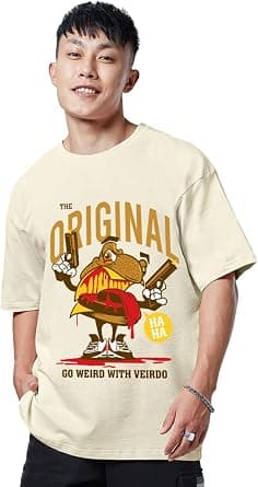Veirdo Men OS_100_PRINTED_FRG T-Shirt (pack of 1) on Amazon - Best Deal Finder