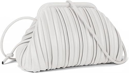 GLITZALL Clutch Purse and Dumpling Bag for Women,Designer Cloud Handbag and Ruched Bag with Detachable Shoulder Strap on Amazon.ae - Price Tracker