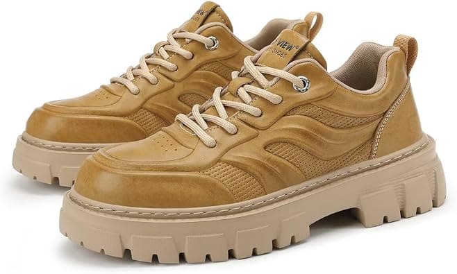 SKY VIEW Men's Fashion Shoes Platform Light Martin Boots Casual Athletic Hiking Shoes Chunky Walking Sneakers For Men على Amazon.ae - متتبع الأسعار