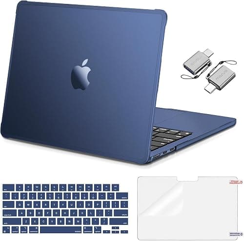MOSISO Compatible with MacBook Air 13 inch Case M5 M4 M3 M2,Midnight Clear على Amazon.ae - متتبع الأسعار