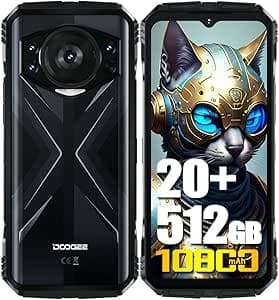 DOOGEE S118 Rugged Smartphone Android 14 (2024), 20GB RAM + 512GB ROM, 6.6-inch FHD+120HZ, 10800mAh Battery/33W, 50MP+12MP Night Vision, 4G Dual SIM/NFC/OTG (Fluorite Red) on Amazon.ae - Price Tracker