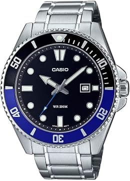 Casio Men's Dive Watch - MDV-10-1A2VDF Black Dial - Best Deal Finder