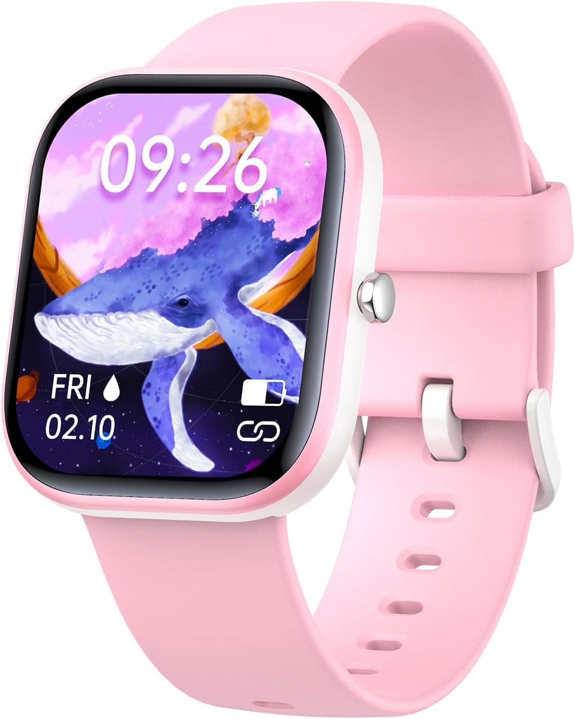 ZONEY Kids Smart Watch for Boys Girls, IP68 Waterproof Kids Fitness Activity Tracker Watch,Heart Rate Sleep Monitor,8 Sport Modes,Pedometers,Calories Counter,Alarm Clock,Kids Gifts (Pink) on Amazon.ae - Price Tracker