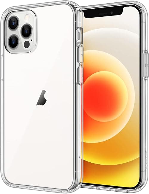 JETech Case for iPhone 12/12 Pro 6.1-Inch, Non-Yellowing Shockproof Phone Bumper Cover, Anti-Scratch Clear Back (Clear) على Amazon.ae - متتبع الأسعار