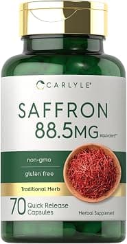 Carlyle Saffron Extract Supplement 88.5mg | 70 Capsules | Pills for Women and Men | Non-GMO & Gluten Free on Amazon.ae - Price Tracker