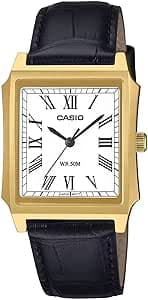 Casio Men's Analogue Quartz Watch with Leather Strap MTP-B190GL-7BVEF on Amazon.ae - Price Tracker
