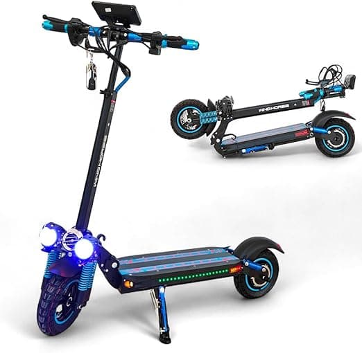 WINDHORSE Folding Electric Scooter, 1200W Motor, 48V 13Ah Battery, 50KM/H Max Speed, upto 30 kms Range, 10 Inches Tires, Dual Suspension and Remote Lock on Amazon.ae - Price Tracker
