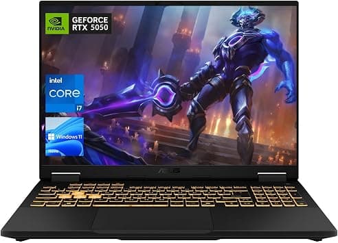 ASUS TUF F16 RTX 5050 VR-Ready Gaming Laptop, 16" FHD+(1920x1200) 165Hz, Intel i7-14650HX, NVIDIA RTX 5050, 64GB DDR5, 2TB SSD, RGB Backlit KB, FHD Webcam, MUX Switch with NVIDIA Advanced Optimus on Amazon.ae - Price Tracker