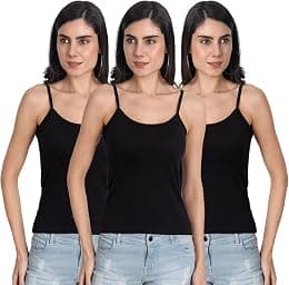 Aimly Women Camisole-1001-p3 Cami Shirt (pack of 3) - Best Deal Finder