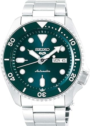 SEIKO Automatic Watch for Men - 5 Sports - Day/Date Calendar, LumiBrite Hands and Markers, and Rotating Bezel, 100m Water-Resistant - Amazon.ae Price Tracker