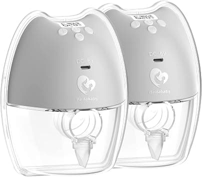 Bellababy Hands-Free Breast Pump Wearable with Storage Box, LED Display Electric Breast Pumps Wireless Portable, 4 Modes & 9 Levels Suction, 2 Packs. (24mm Flange, 21/19/17mm inserts) on Amazon.ae - Price Tracker