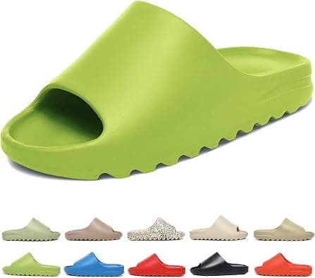 Cloud Sliders for Women and Men Non-Slip Quick Dry Shower Slippers Ultra-Soft Thick Sole Slides Beach Sandals House Pillow Slides for Indoor & Outdoor على Amazon.ae - متتبع الأسعار