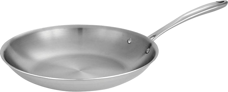 Tramontina Boston Tri-Ply Clad Stainless Steel 12-Inch Large Frying Pan, Induction-Ready Skillet, Dishwasher-Safe, NSF-Certified, Made in Brazil on Amazon.ae - Price Tracker