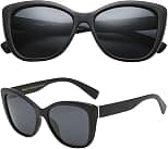 PolarSpex Cat Eye Sunglasses for Women - Trendy & Polarized Oversized Womens Sunglasses - Fashionable Shades for Women - Best Deal Finder