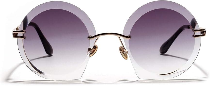 Borderless Troll Sunglasses Vintage Style External Photo Travel Drive Beach Universal Sunglasses for Women (Color : Grey) on Amazon.ae - Price Tracker