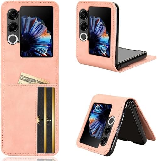 ZTE Nubia Flip 2 Case [Card Slot] [Practical Case] Compatible with ZTE Nubia Flip 2 Smartphone (Pink) on Amazon.ae - Price Tracker