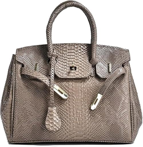 Womens Leather Satchel Bags 12.2 * 5.9 * 9.8in Medium Shoulder Bag Top Handle Handbags Ladies Designer Purses on Amazon.ae - Price Tracker