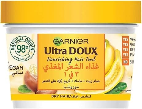 Garnier Ultra Doux Hair Food Nourishing Banana 3-in-1 Hair Mask For Dry Hair 390ML on Amazon.ae - Price Tracker