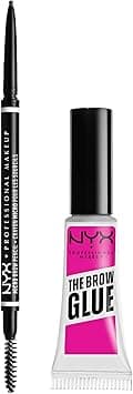 NYX PROFESSIONAL MAKEUP Micro Brow Pencil (Ash Brown) + Brow Glue (Clear), 2-Pack Bundle on Amazon.ae - Price Tracker