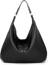 Hobo Taschen fr Damen, weiches PU-Leder, lockere Schultertasche, Geldbrse mit Reiverschluss - Best Deal Finder