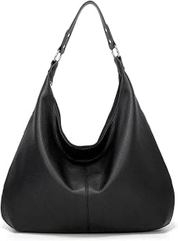 Hobo Taschen fr Damen, weiches PU-Leder, lockere Schultertasche, Geldbrse mit Reiverschluss - Best Deal Finder
