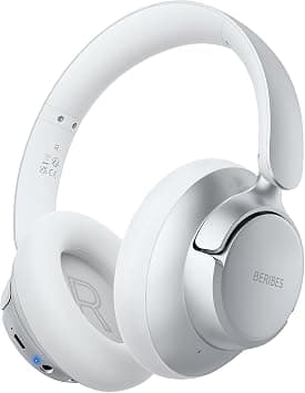 BERIBES Active Noise Cancelling Headphones, Headphones Wireless over ear with Microphone, 70H Playtime, Foldable Bluetooth Headphones with HiFi Audio, Deep Bass for Office, Travel, Gym - متتبع أسعار Amazon.sa