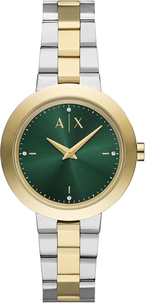 Armani Exchange A|X Women's Two-Hand Two-Tone Stainless Steel Watch on Amazon.ae - Price Tracker