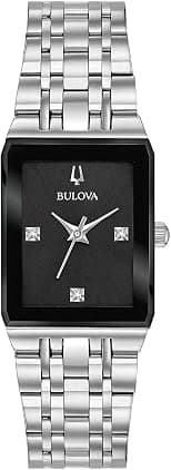 Bulova Ladies Modern Quadra Quartz Stainless Steel Bracelet Watch - Best Deal Finder