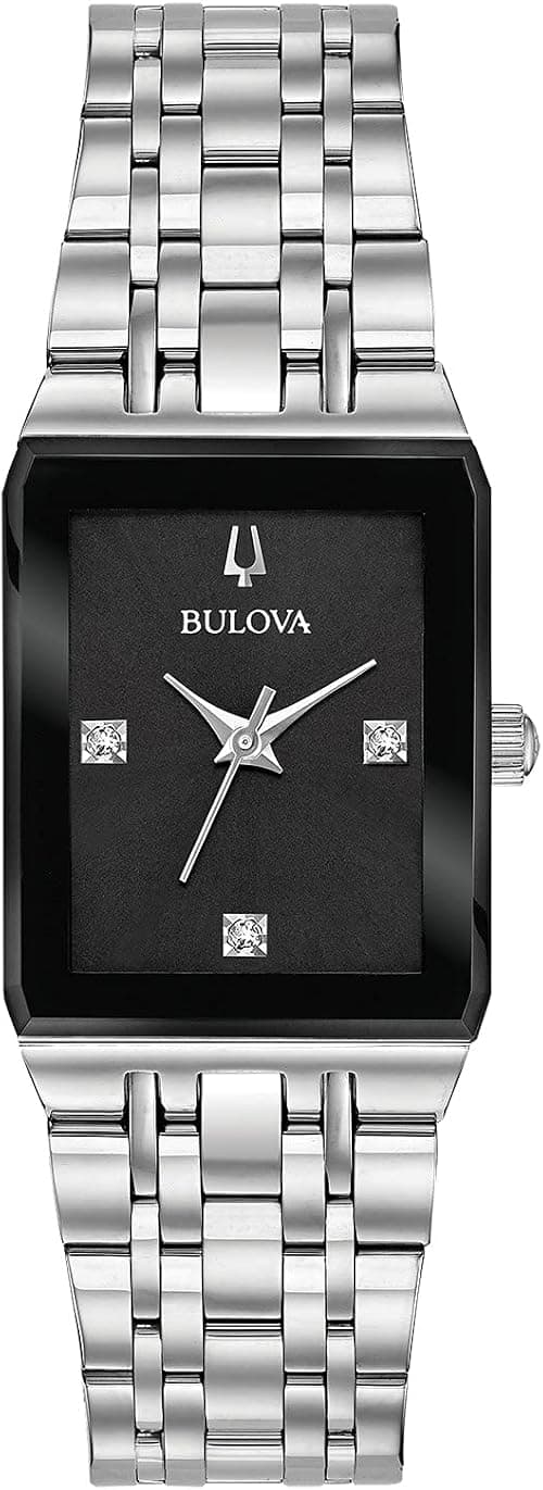 Bulova Ladies Modern Quadra Quartz Stainless Steel Bracelet Watch on Amazon.ae - Price Tracker