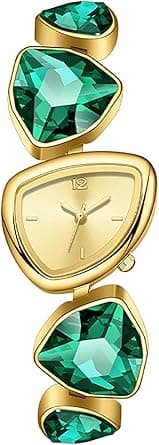 ADSBIAOYE Women's Luxury Crystal Bracelet Watch Unique Irregular Quartz Watch on Amazon.ae - Price Tracker