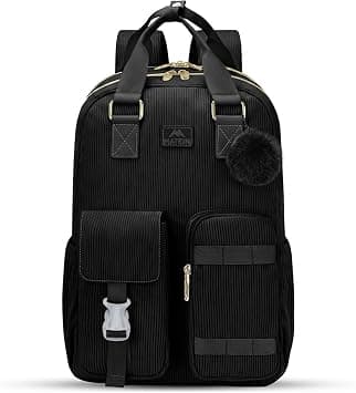 MATEIN 15.6 Inch Laptop Backpack for Women, Computer College Bag with USB Charging Port, Flight Approved Lightweight Travel Notebook Casual Daypack for Work Nurse Teacher Gift, Black على Amazon.ae - متتبع الأسعار