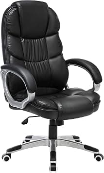 Songmics Office Chair Swivel Office Chair, Max. Load Capacity 150 Kg, Black Obg24B on Amazon.ae - Price Tracker