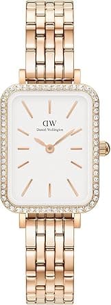 Daniel Wellington DW00100672 Quadro Stone in Bezel Watch for Womens, 26 mm Size, White/Rose Gold on Amazon.ae - Price Tracker