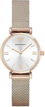 Emporio Armani Women's Dress Watch with Stainless Steel Band - Best Deal Finder