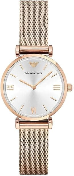 Emporio Armani Women's Dress Watch with Stainless Steel Band - Best Deal Finder