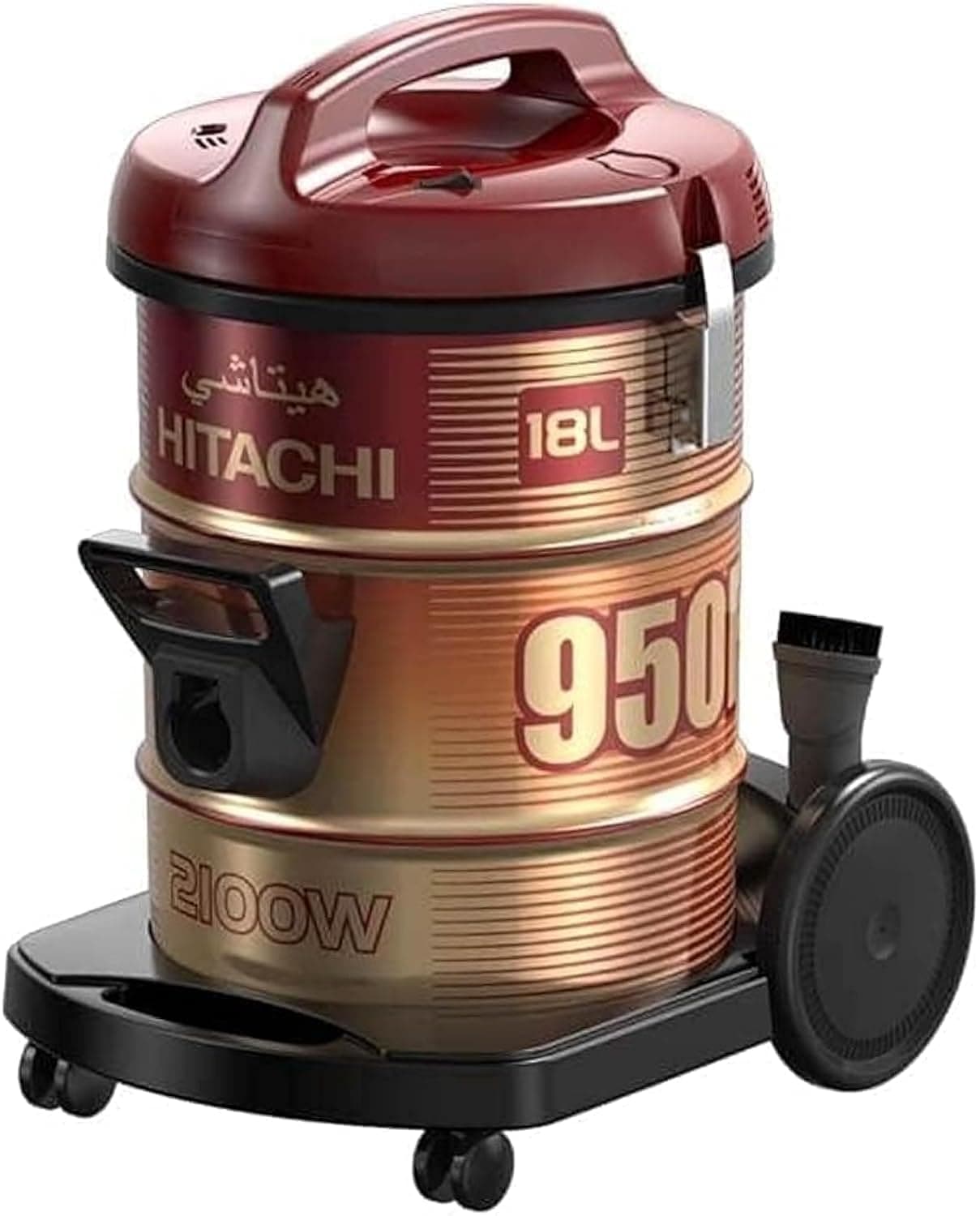 HITACHI Pail Can Vacuum Cleaner 2100 Watt In Black x Gold With Cloth Filter CV-950F on Amazon.ae - Price Tracker