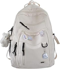 Cute Aesthetic Backpacks, School Backpack Teen Lightweight College Daypack for Teens Girls Women Students - Amazon.ae Price Tracker