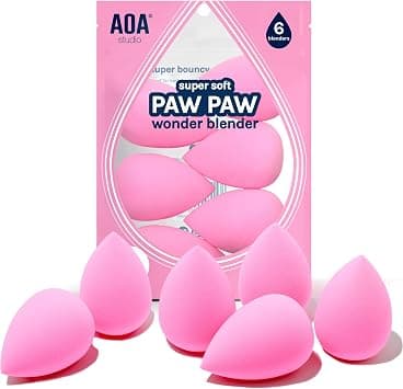 AOA STUDIO Collection Makeup Sponge Set Makeup Blender Latex Free and High-definition Set of 6 Makeup Blender For Powder Cream and Liquid, Super Soft Wonder Blender Beauty Cosmetic - Best Deal Finder