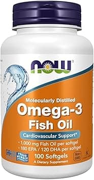 Now Supplements, Omega3, Molecularly Distilled, 100 Softgels on Amazon.ae - Price Tracker