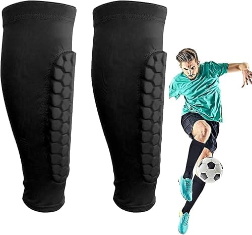 Aputue Football Shin Guards, 2 Pack Lightweight Protective Soccer Shin Pads with Breathable Fabric, Youth Shin Guards for Boys and Girls, Perfect for Soccer Training and Matches on Amazon.ae - Price Tracker