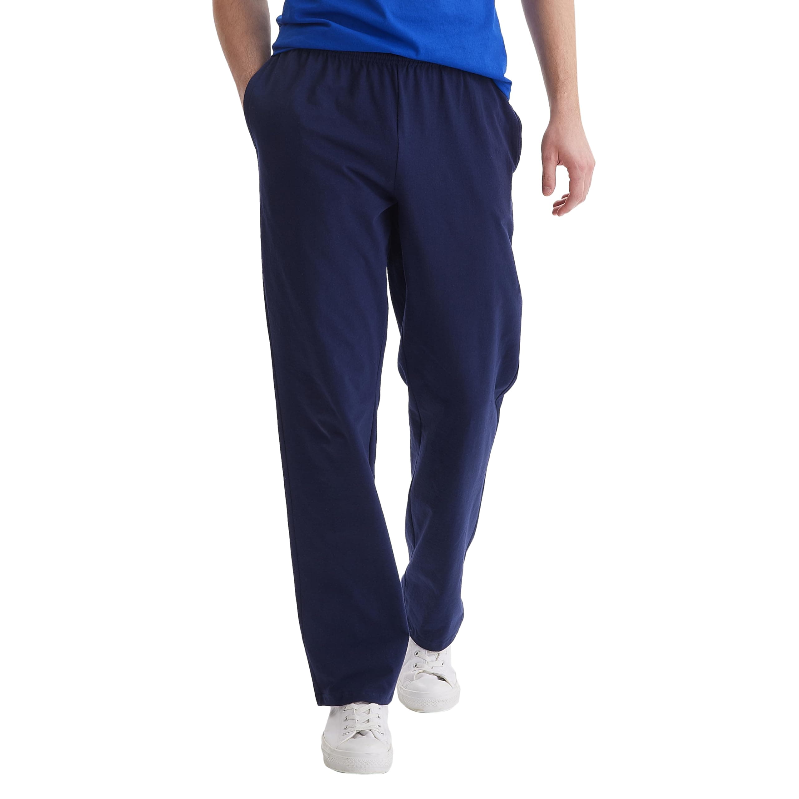 Hanes mens Essentials Men’s Sweatpants, Men’s Cotton Jersey Pants With Pockets, 33” Pants (pack of 1) on Amazon.ae - Price Tracker