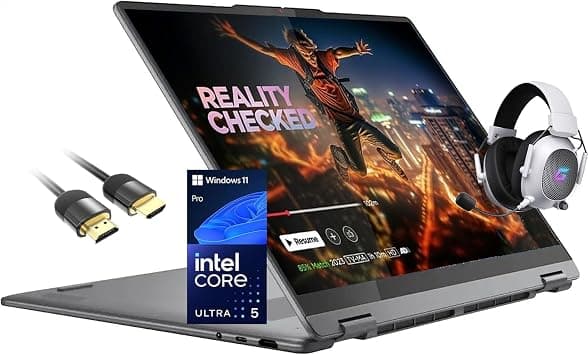 Lenovo Yoga 7i 2-in-1 Laptop 16" 2K Touchscreen Laptop Copilot + PC, Intel Core Ulta 5 226V, 16GB DDR5, 512GB SSD, Wi-Fi 7, TB4, FR, Backlit KB, w/Mytrix Gaming Accessory, HDMI Cable, Win 11 Pro on Amazon.ae - Price Tracker