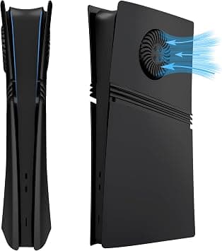 DOBEWINGDELOU Faceplate for PS5 Pro Digital Edition with Cooling Vent and Dust Filter, Face Plate Console Accessories Cover ABS Dustproof Replacement Side Shell Case Black - Amazon.ae Price Tracker