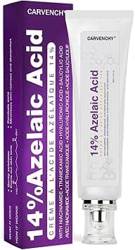 14% Azelaic Acid Acne Cream Redness-Soothing Azelaic Acid Facial Cream for Uneven Tone Redness Reducing Skin Care Prevents Acne Breakouts, Ease Pimple Clarify Skin (Purple) على Amazon.ae - متتبع الأسعار
