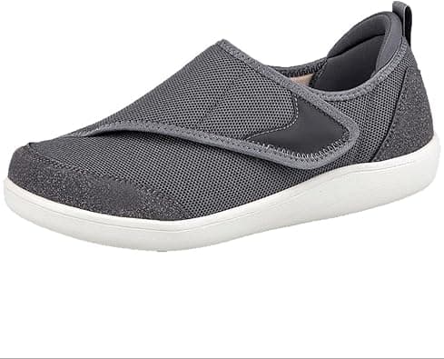 Eagsouni Extra Wide Diabetic Shoes Women Men Lightweight Breathable Non-Slip Orthopaedic Slippers with Velcro Fastening Seniors Walking Shoes Deer Shoes for Swollen Feet - Best Deal Finder