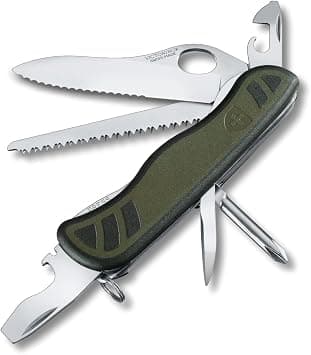 Victorinox Swiss Soldier Knife with Screwdriver, 111 mm Length, Green/Black - Best Deal Finder