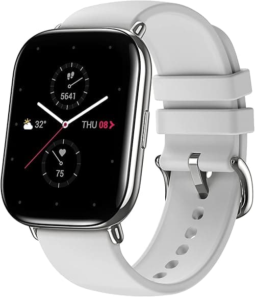 Amazfit Zepp E Square Smart Watch Health and Fitness Tacker with Heart Rate, SpO2 and REM Sleep Monitoring, Stainless Steel Body, Fluoroelastomer Band, Pebble Gray, A1958 ZEPP SQ PEBBLE.GREY on Amazon.ae - Price Tracker