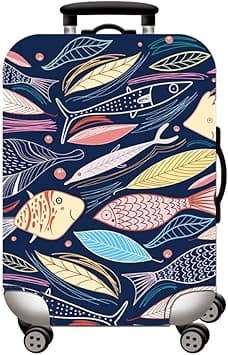 Homarket Travel Luggage Cover Suitcase Protector Bag Travel Luggage Cover Fit for 18-32 Inch Luggage (XL(29-32 inch luggage), Ocean) on Amazon.ae - Price Tracker
